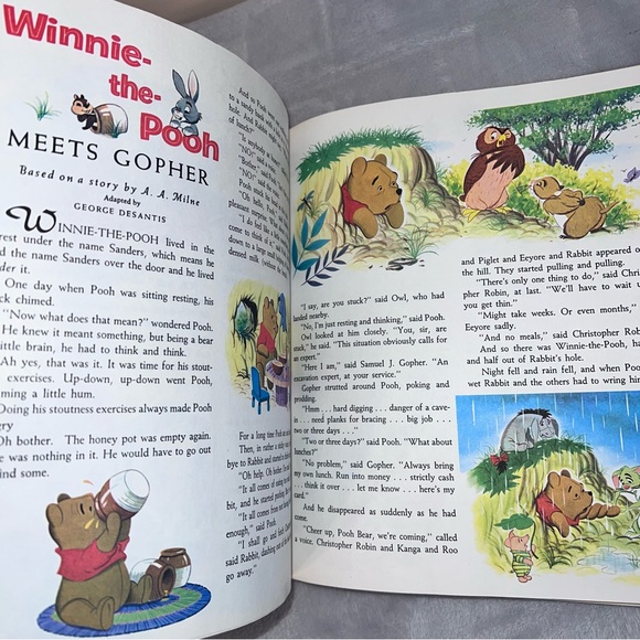 Vintage Little Golden Books A Treasury of Disney book 22 - Picture 3 of 5